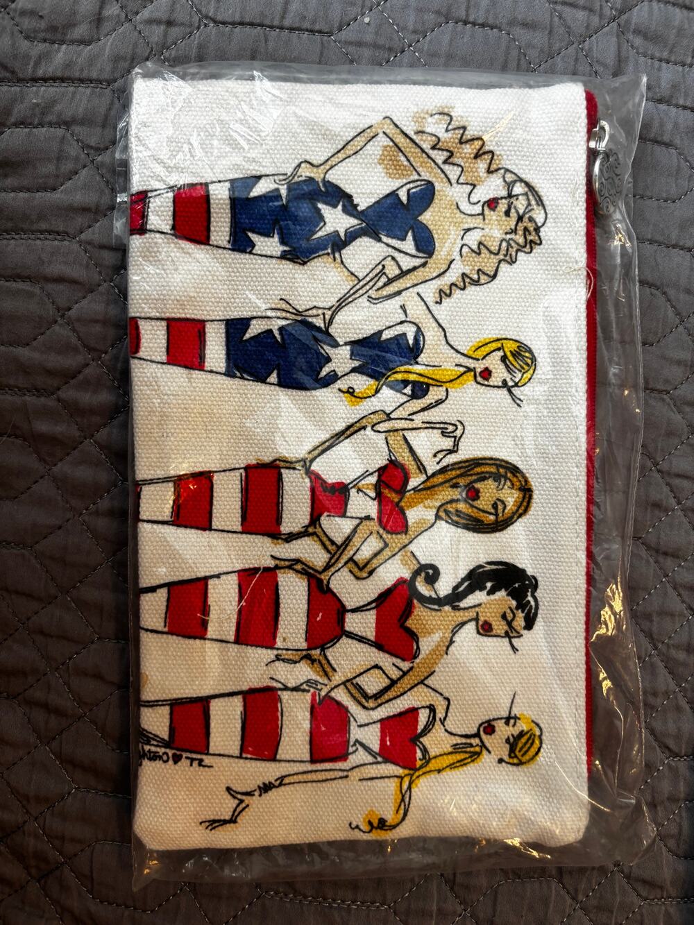 NWT Brighton All American Girls Canvas cosmetic pouch